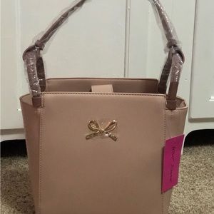 Betsey Johnson Shoulder Bag with Knot ~ Rose Quartz